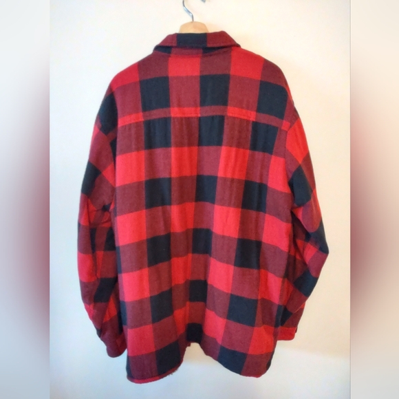 90' Dickies flannel shirt Fleece lining Vintage - Picture 2 of 9